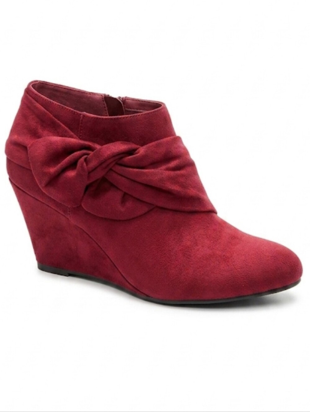 CL by Chinese Laundry Viveca Wedge Ankle Boots Burgundy Red Women's Size 10